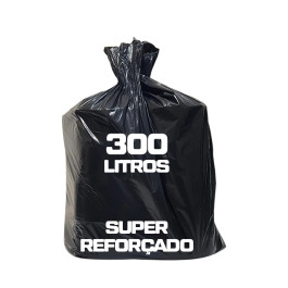 SACO PARA LIXO PRETO 300L SUPER REFORÇADO 5KG