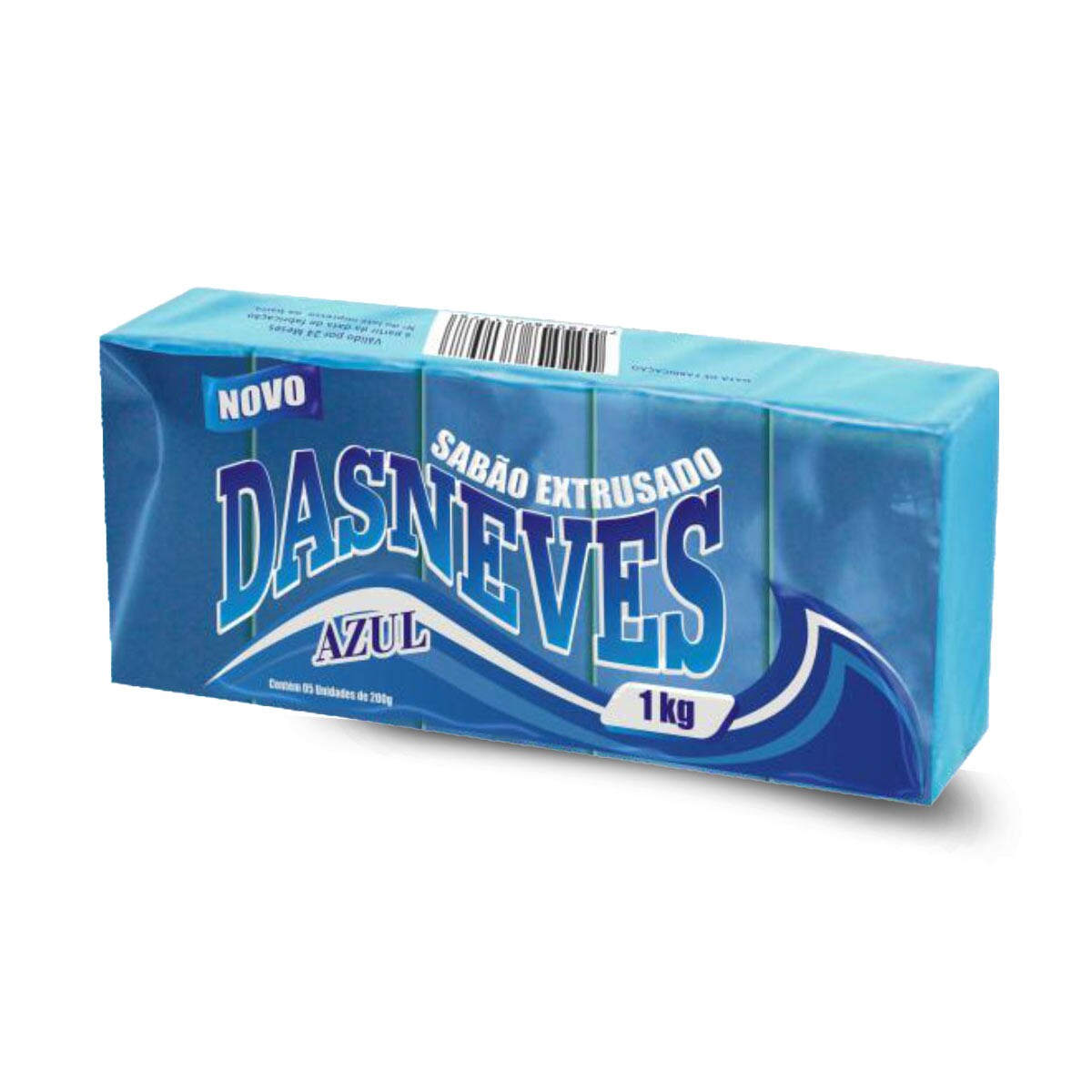 SABÃO EM BARRA AZUL 5X200G - DASNEVES - Cristallimp